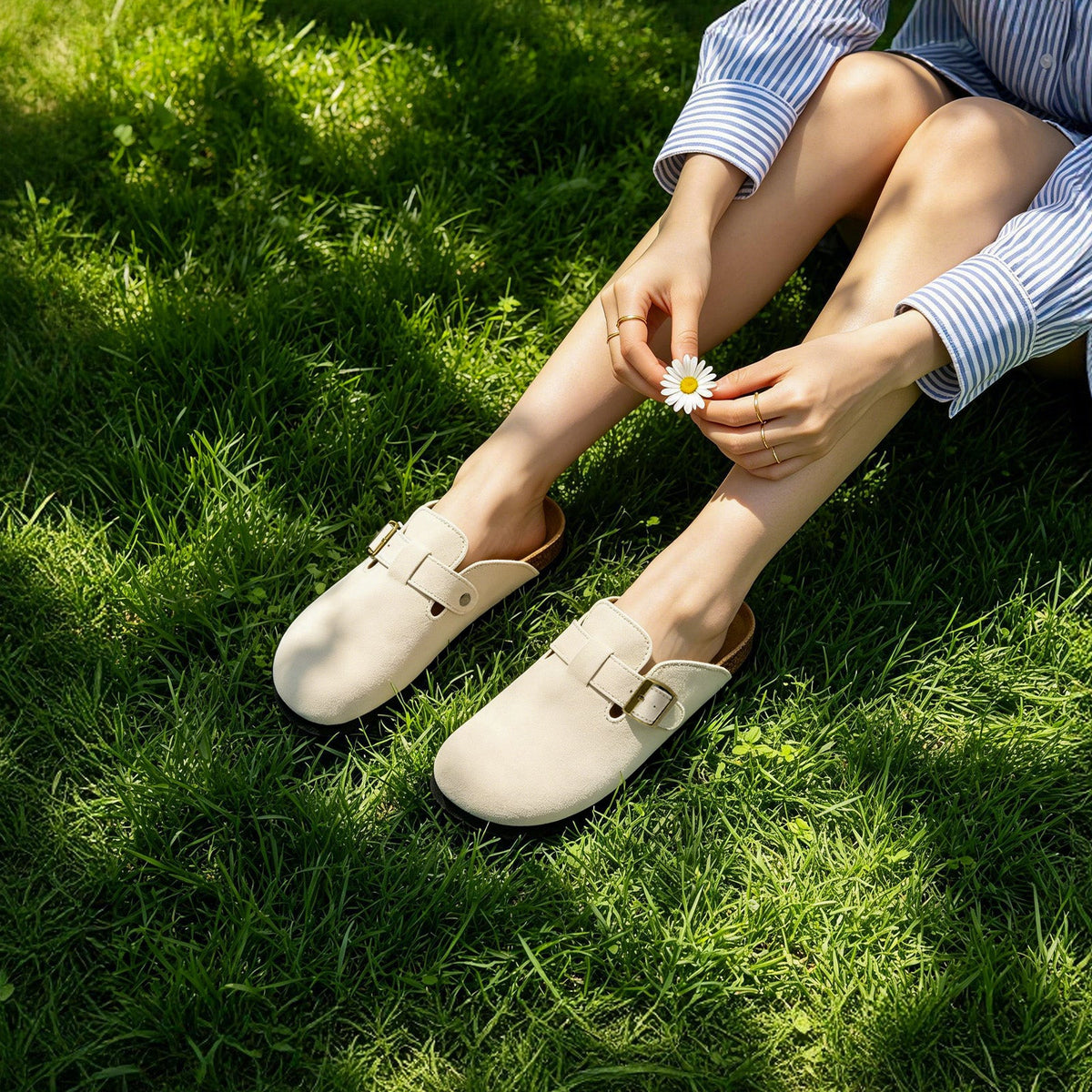 Shearling Clogs